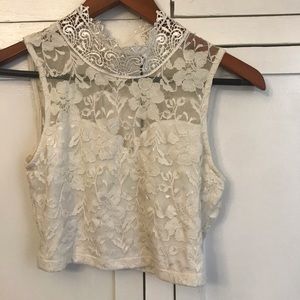 Lace crop top
